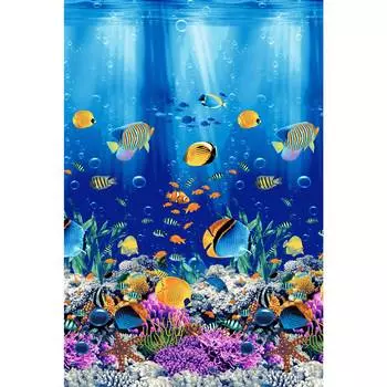 Вафельное полотенце "Подводный мир" р. 100х150