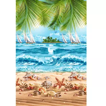 Вафельное полотенце "Райский уголок" р. 100х150