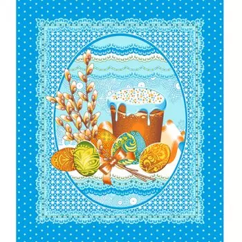 Вафельное полотенце "Верба" р. 50х60