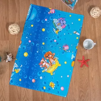 Вафельное полотенце "Водные забавы" р. 50х70