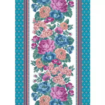 Вафельное полотенце "Жаклин" Голубой р. 50х60