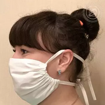 Защитная маска "арт. 01-1033 Белый" р. 20х22