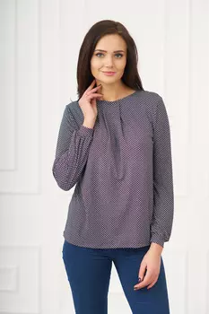 Жен. блуза "арт. 19-0073 Черный" р. 44