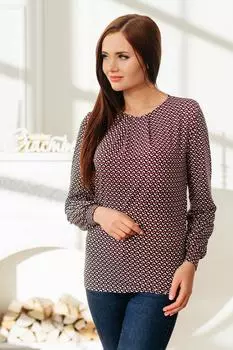 Жен. блуза "арт. 19-0073 Красный" р. 60
