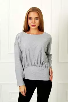 Жен. блуза "Камелия" Серый р. 48