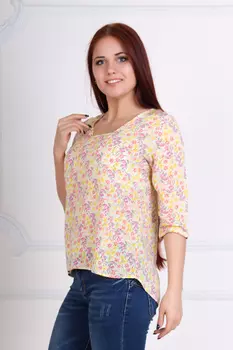 Жен. блуза "Мария Желтый" р. 44