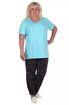 Жен. брюки арт. 16-0374 Темно-синий р. 60