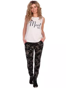 Жен. брюки "арт. 16-0409 Хаки" р. 50