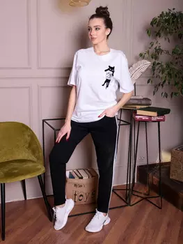 Жен. брюки "арт. 17-0169 Черный" р. 60