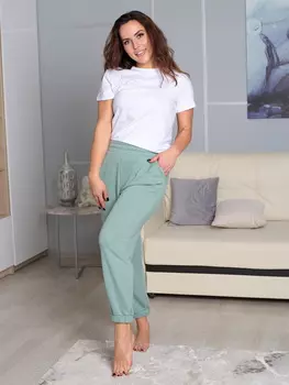 Жен. брюки "арт. 17-0283 Фисташковый" р. 44