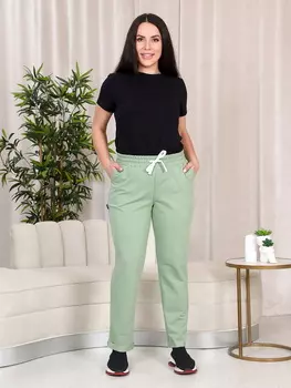 Жен. брюки "арт. 17-0372 Оливковый" р. 46