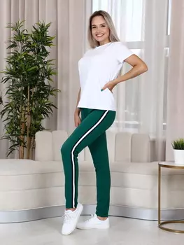 Жен. брюки "арт. 17-0373 Зеленый" р. 46