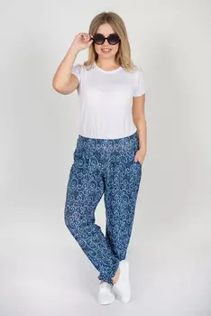 Жен. брюки "арт. 19-0092 Голубой" р. 42