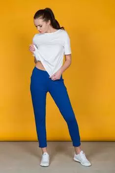 Жен. брюки арт. 19-0250 Васильковый р. 42