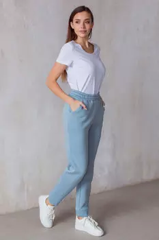 Жен. брюки "арт. 23-0250 Серо-голубой" р. 42