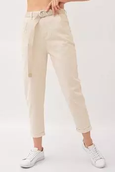 Жен. брюки "Бананы" Бежевый р. 60