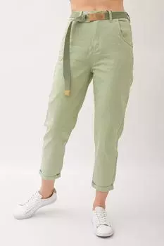 Жен. брюки "Бананы" Зеленый р. 58