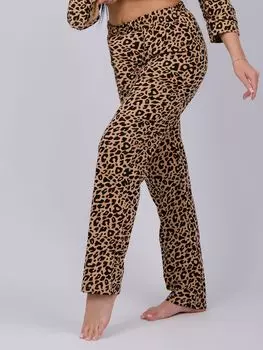 Жен. брюки домашние "Ассорти" Коричневый р. 42