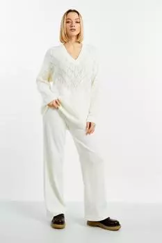 Жен. брюки "Доминика" Белый р. 48-50