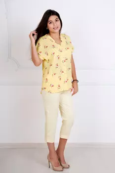Жен. брюки "Ирма" Желтый р. 46
