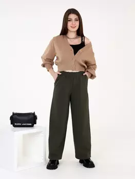 Жен. брюки повседневные арт. 17-0422 Хаки р. 64