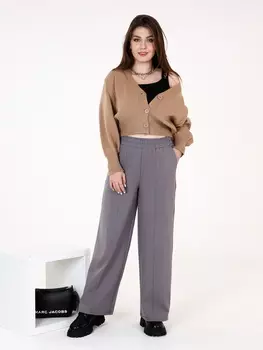 Жен. брюки повседневные арт. 17-0424 Светло-серый р. 42