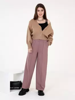 Жен. брюки повседневные арт. 17-0424 Темное какао р. 42