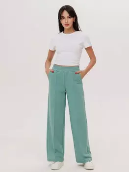 Жен. брюки повседневные "арт. 23-0523 Зеленый чай" р. 42