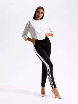 Жен. брюки повседневные "Селена" Черный р. 44