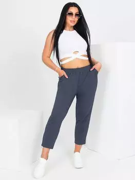 Жен. брюки повседневные "Стайл" Серый р. 56