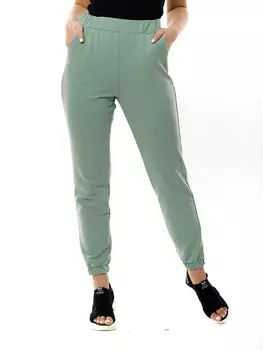 Жен. брюки спортивные арт. 16-0899 Оливковый р. 52