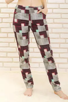 Жен. брюки "Уют" Бордовый р. 62