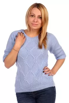 Жен. джемпер "арт. 16-0451 Голубой" р. 44