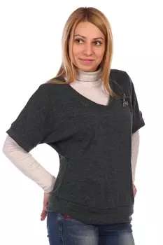 Жен. джемпер арт. 16-0457 Темно-зеленый р. 48