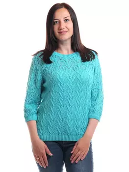 Жен. джемпер арт. 17-0034 Бирюза р. 46
