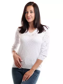 Жен. джемпер арт. 17-0035 Белый р. 46