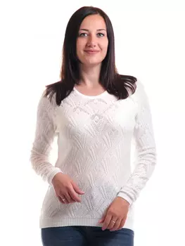 Жен. джемпер арт. 17-0036 Молочный р. 48