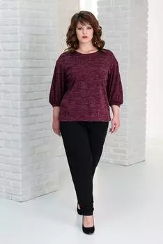 Жен. джемпер "арт. 19-0324 Бордо" р. 46