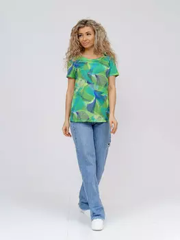 Жен. футболка арт. 16-0872 Изумрудный р. 50