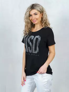 Жен. футболка "арт. 16-0879 Черный" р. 54