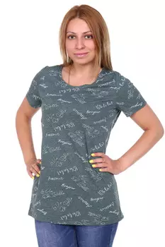 Жен. футболка арт. 17-0143 Зеленый р. 56