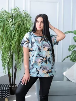 Жен. футболка "арт. 17-0238 Фисташковый" р. 50