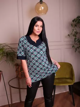 Жен. футболка арт. 17-0240 Зеленый р. 56