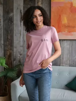 Жен. футболка "арт. 17-0260 Сухая роза" р. 46