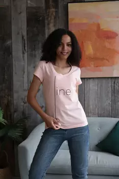 Жен. футболка арт. 17-0262 Персиковый р. 56