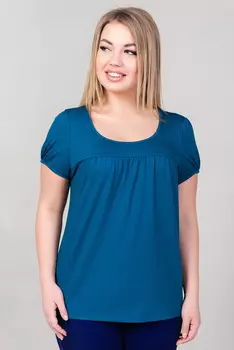 Жен. футболка арт. 19-0275 Петроль р. 60