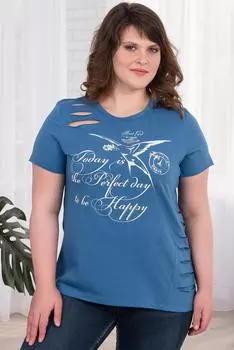 Жен. футболка "арт. 19-0303 Индиго" р. 58