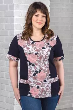 Жен. футболка арт. 19-0403 Пудра р. 58