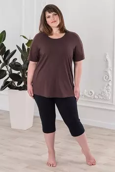 Жен. футболка арт. 19-0485 Шоколадный р. 58