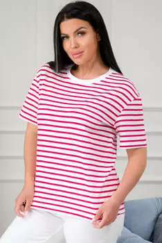 Жен. футболка арт. 19-0836 Малиновый р. 56